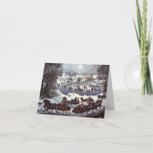 Tarjeta Festiva Vintage Christmas Gracias