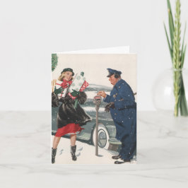 Tarjeta Festiva Vintage Christmas Gracias