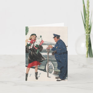 Tarjeta Festiva Vintage Christmas Gracias