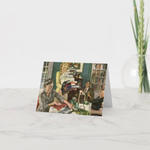 Tarjeta Festiva Vintage Christmas Gracias