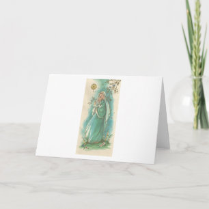 Tarjeta Festiva Vintage Christmas Mother And Child