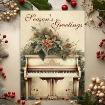 Vintage Christmas Music Grand Piano Greeneration