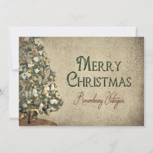 Tarjeta Festiva Vintage Christmas - Yesteryear - Textura