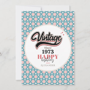 Tarjeta Festiva Vintage desde 1973