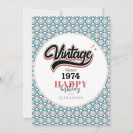 Tarjeta Festiva Vintage desde 1974