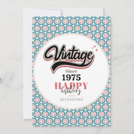 Tarjeta Festiva Vintage desde 1975