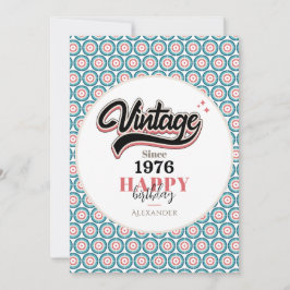 Tarjeta Festiva Vintage desde 1976