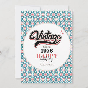 Tarjeta Festiva Vintage desde 1976