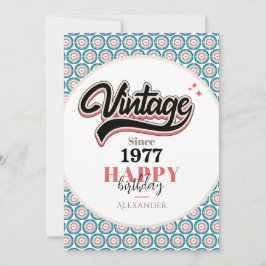 Tarjeta Festiva Vintage desde 1977