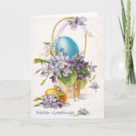 Tarjeta Festiva Vintage Easter Card