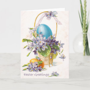 Tarjeta Festiva Vintage Easter Card