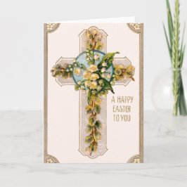 Tarjeta Festiva Vintage Easter Card