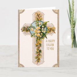 Tarjeta Festiva Vintage Easter Card