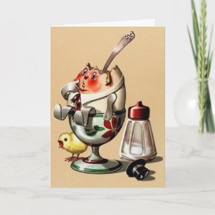 Tarjeta Festiva Vintage Easter Card