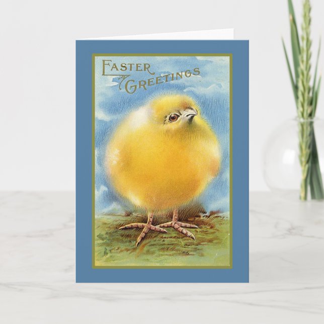 Tarjeta Festiva Vintage Easter Card (Anverso)