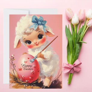Tarjeta Festiva Vintage Easter Card