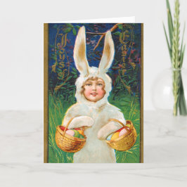 Tarjeta Festiva Vintage Easter Card