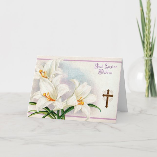 Tarjeta Festiva Vintage Easter Card (Anverso)