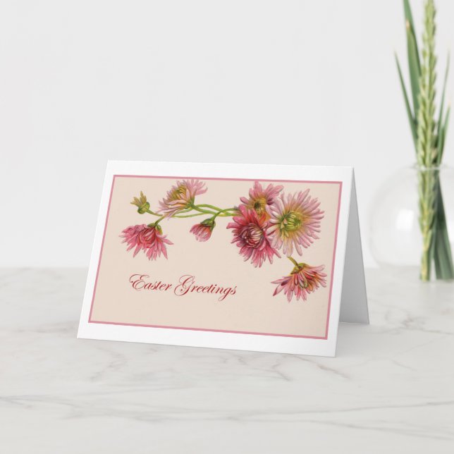 Tarjeta Festiva Vintage Easter Card (Anverso)