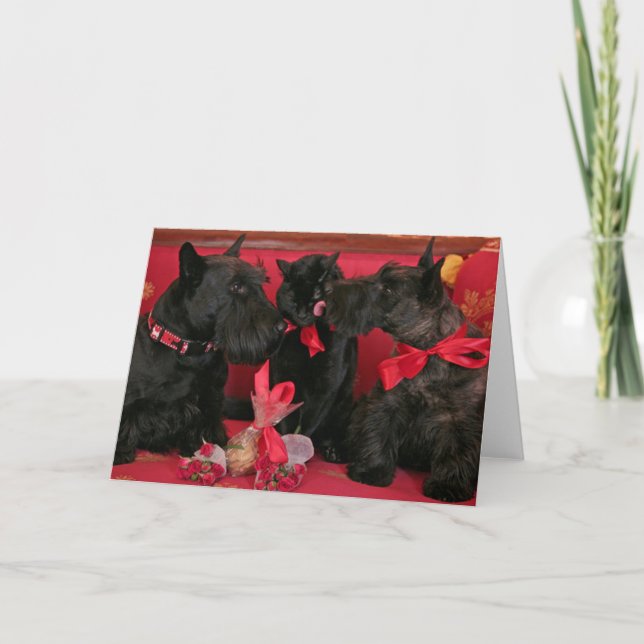 Tarjeta Festiva Vintage : El día de San Valentín - (Anverso)