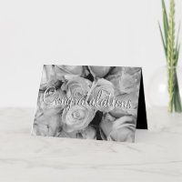 Vintage floral de propósito general en blanco y ne