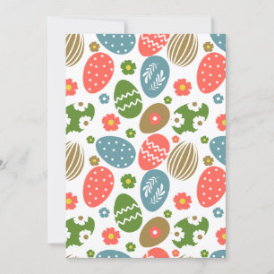 Tarjeta Festiva Vintage Happy Easter Blooms