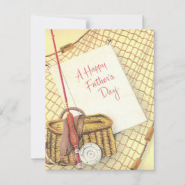 Tarjeta Festiva Vintage Happy Fathers Day