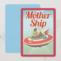 Vintage Happy Mothers Day MotherShip and Cookies