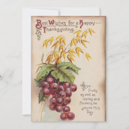 Tarjeta Festiva Vintage Happy Thankending