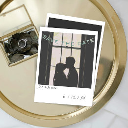 Tarjeta Festiva Vintage Instant Photo Save the Date Card