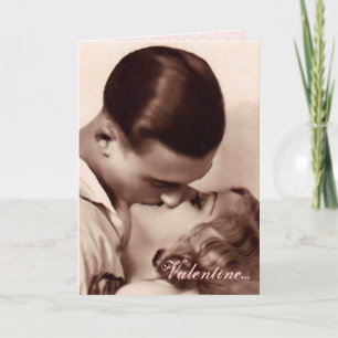 Tarjeta Festiva Vintage Lover's Valentine