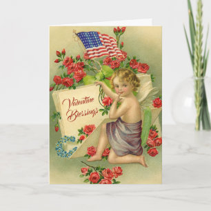 Tarjeta Festiva Vintage militar veterano