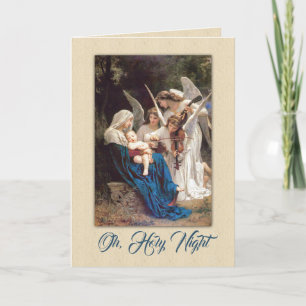 Tarjeta Festiva Vintage Navidades victorianos Ángel y Niño Jesús