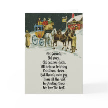 Vintage Navidades victorianos portaaviones retro