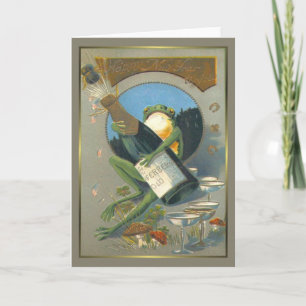 Tarjeta Festiva Vintage NewYear