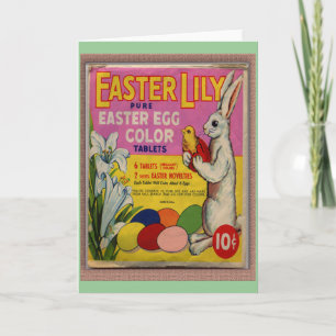 Tarjeta Festiva Vintage Pascua