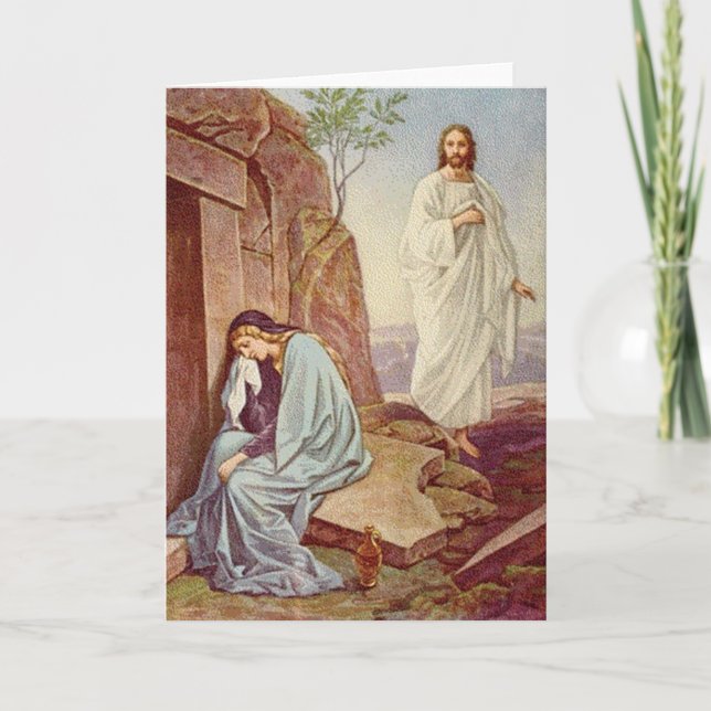 Tarjeta Festiva Vintage: pascua - (Anverso)