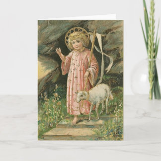 Tarjeta Festiva Vintage Religion Risen Lord Easter Card