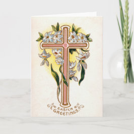 Tarjeta Festiva Vintage Religious Easter Card