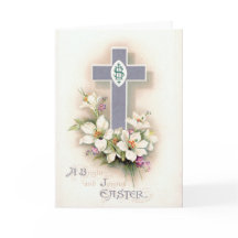 Vintage Religious Easter Card
