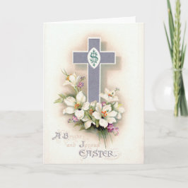 Tarjeta Festiva Vintage Religious Easter Card