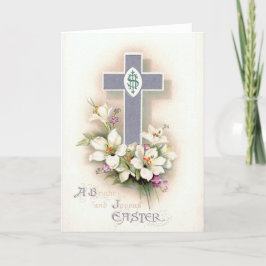 Tarjeta Festiva Vintage Religious Easter Card
