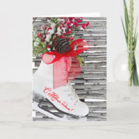 Vintage ruso de los zapatos de los patines de