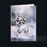 Tarjeta Festiva Vintage Snowman<br><div class="desc">Personalizar tu propio mensaje de vacaciones en la hermosa tarjeta de vacaciones de snowman vintage!</div>