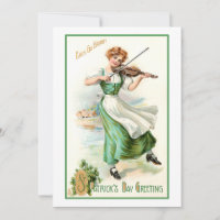 Vintage St. Patrick's Day Irish Lass