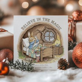 Tarjeta Festiva Vintage Storybook Peter Rabbit