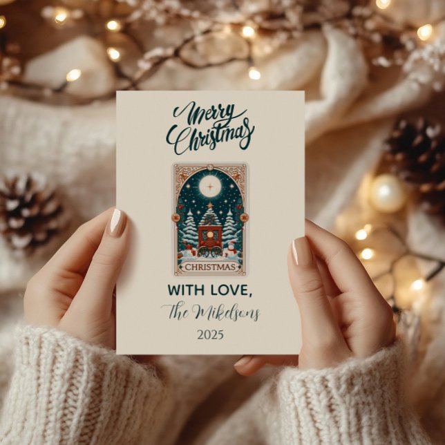 Tarjeta Festiva Vintage Tarot Christmas (Subido por el creador)