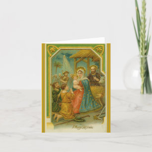 Tarjeta Festiva Vintage... UNA FELIZ NAVIDAD.