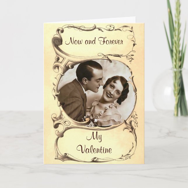 Tarjeta Festiva Vintage Valentcard (Anverso)