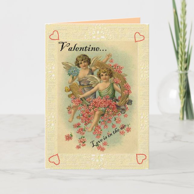 Tarjeta Festiva Vintage Valentcard (Anverso)